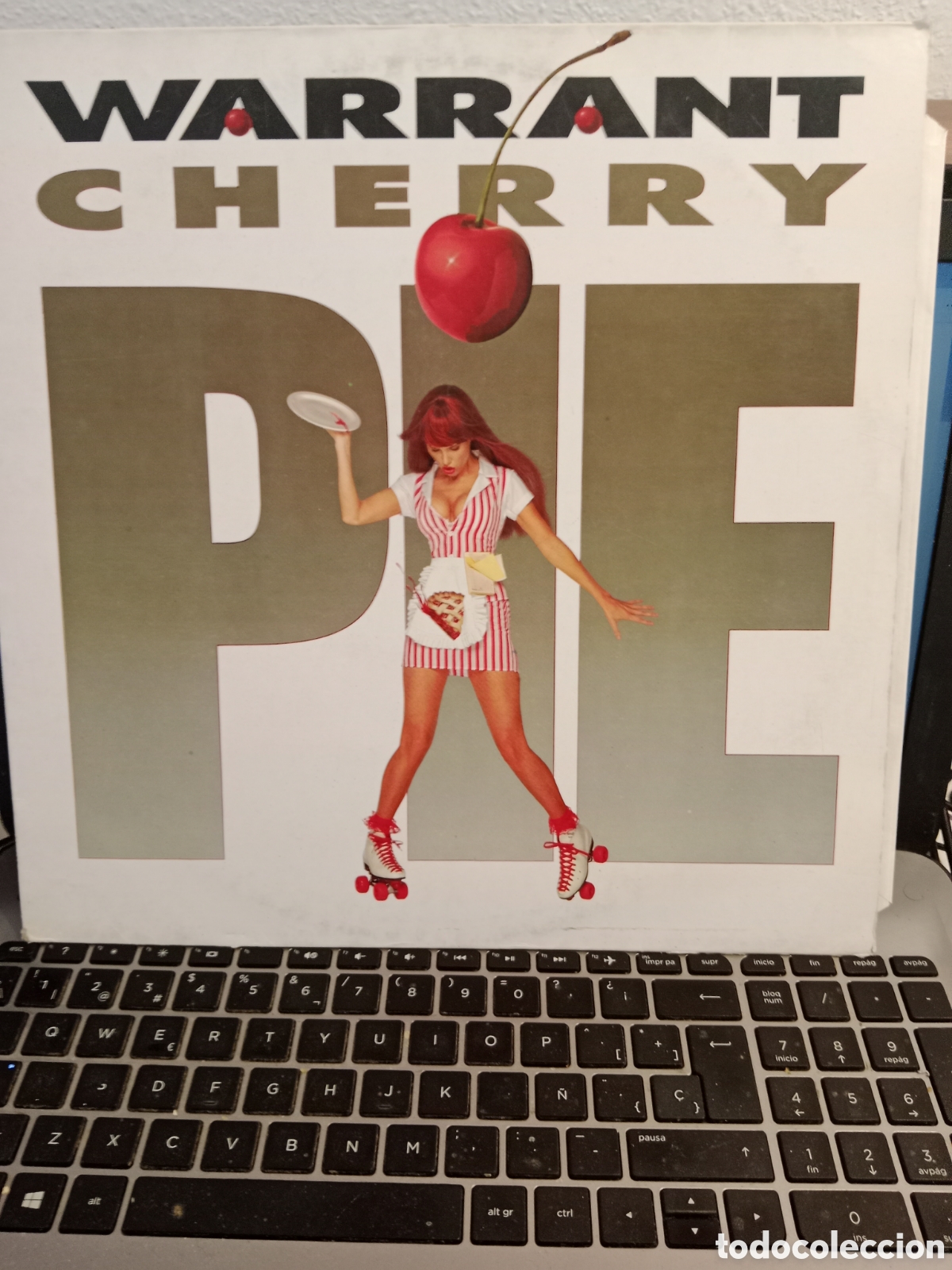Discos de vinilo: Warrant - Cherry pie (Espa&ntilde;a 1990) - Foto 1