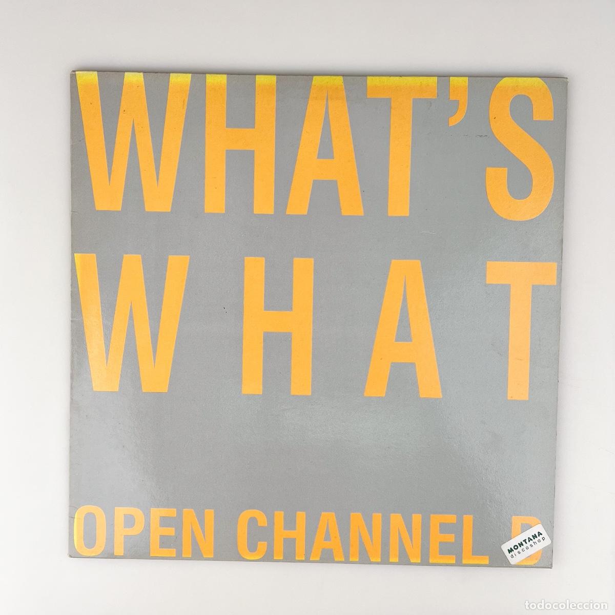 Discos de vinilo: LP. Whats What. Open Channel D (VG+/VG+) - Foto 1