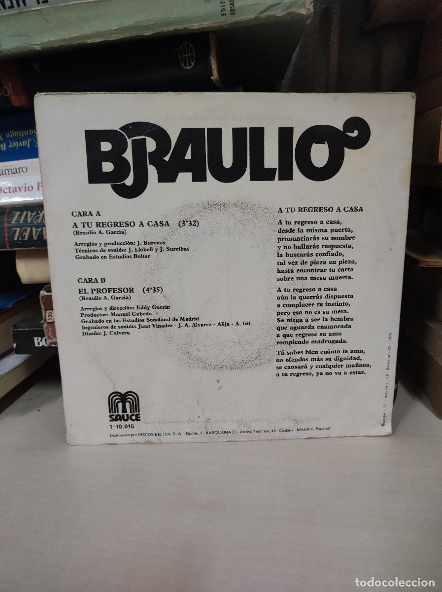 Discos de vinilo: Braulio &ndash; A Tu Regreso A Casa - Foto 2