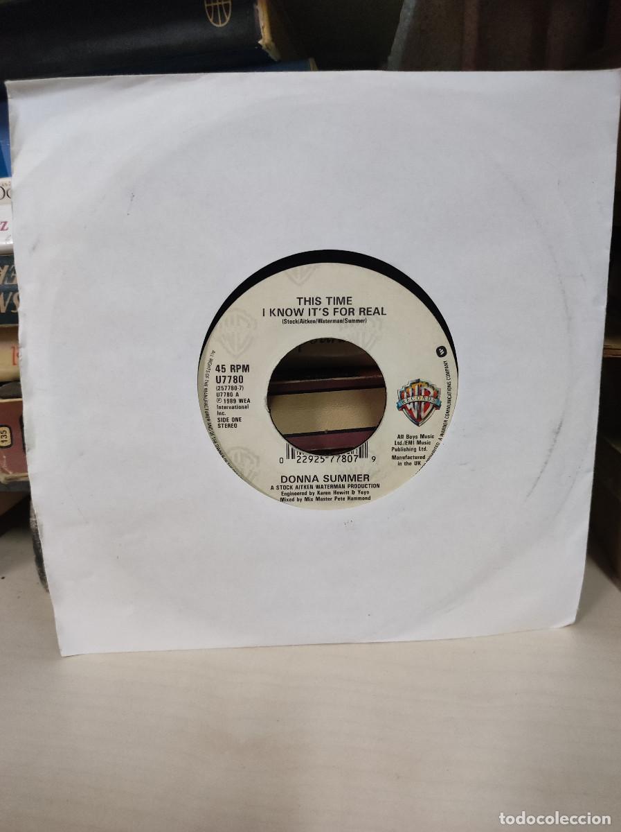 Discos de vinilo: DONNA SUMMER THIS TIME I KNOW ITS FOR REAL - Foto 1