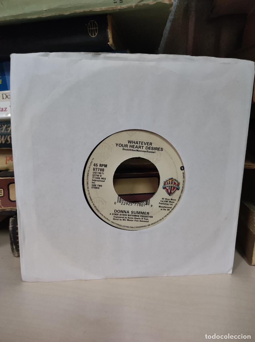 Discos de vinilo: DONNA SUMMER THIS TIME I KNOW ITS FOR REAL - Foto 2