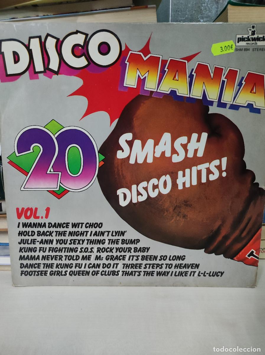 Discos de vinilo: DISCOMANIA 20 SMASH DISCO HITS VOL 1 - Foto 1