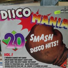 Discos de vinilo: DISCOMANIA 20 SMASH DISCO HITS VOL 1