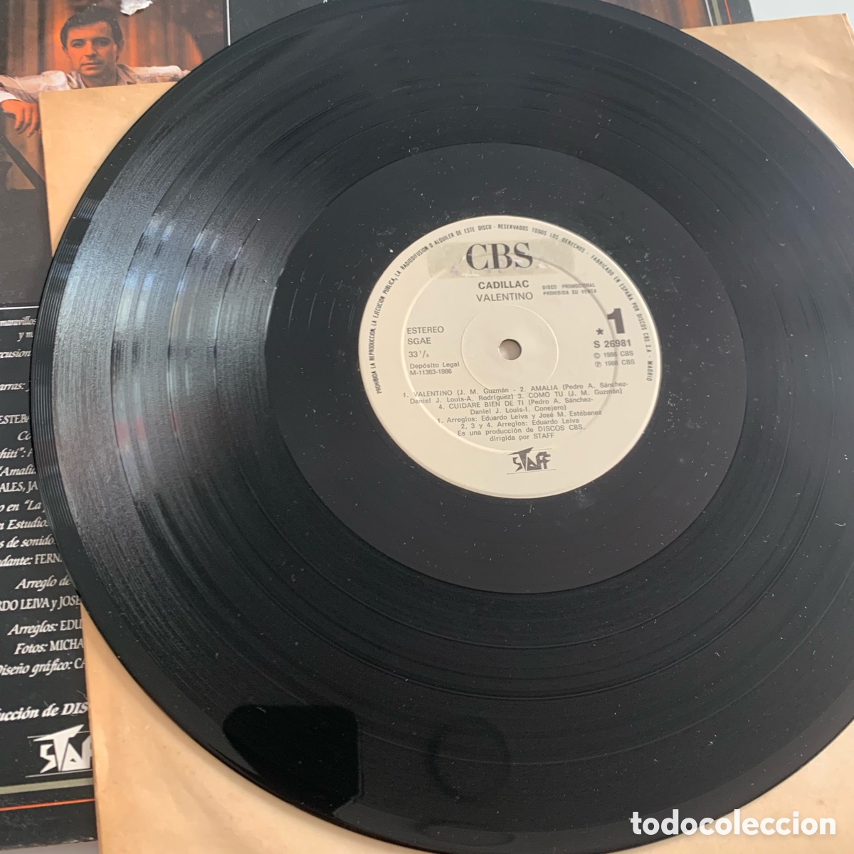 Discos de vinilo: lp cadillac valentino de 1986 - Foto 3