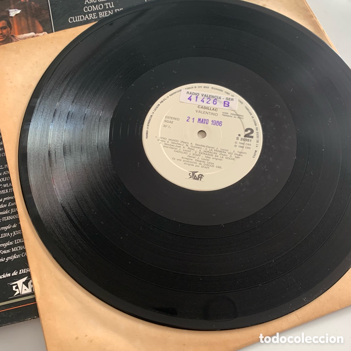 Discos de vinilo: lp cadillac valentino de 1986 - Foto 4