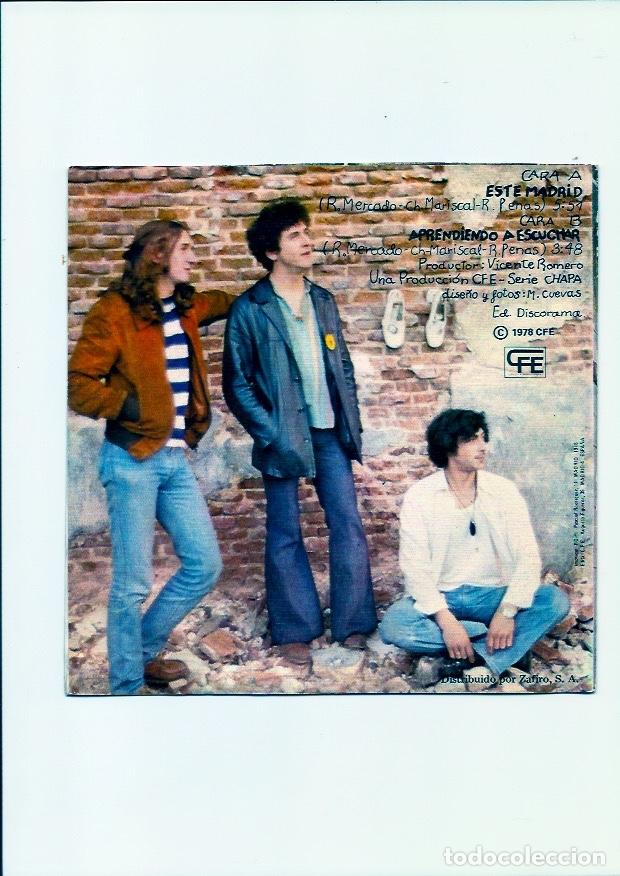 Discos de vinilo: LE&Ntilde;O. Este Madrid. Aprendiendo a escuchar. (vinilo single 1978) - Foto 2