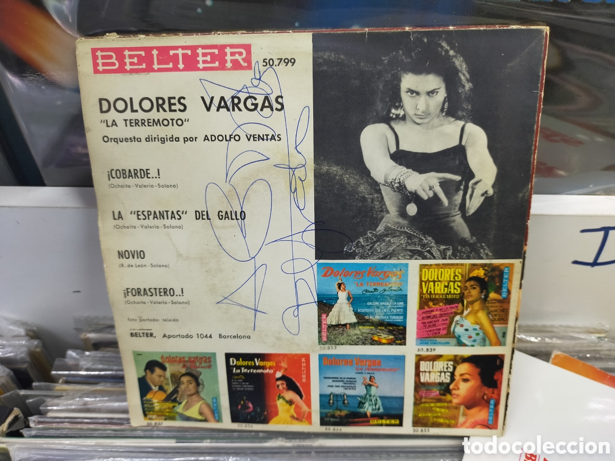 Discos de vinilo: Dolores vargas ep cobarde + 3 1963 - Foto 2