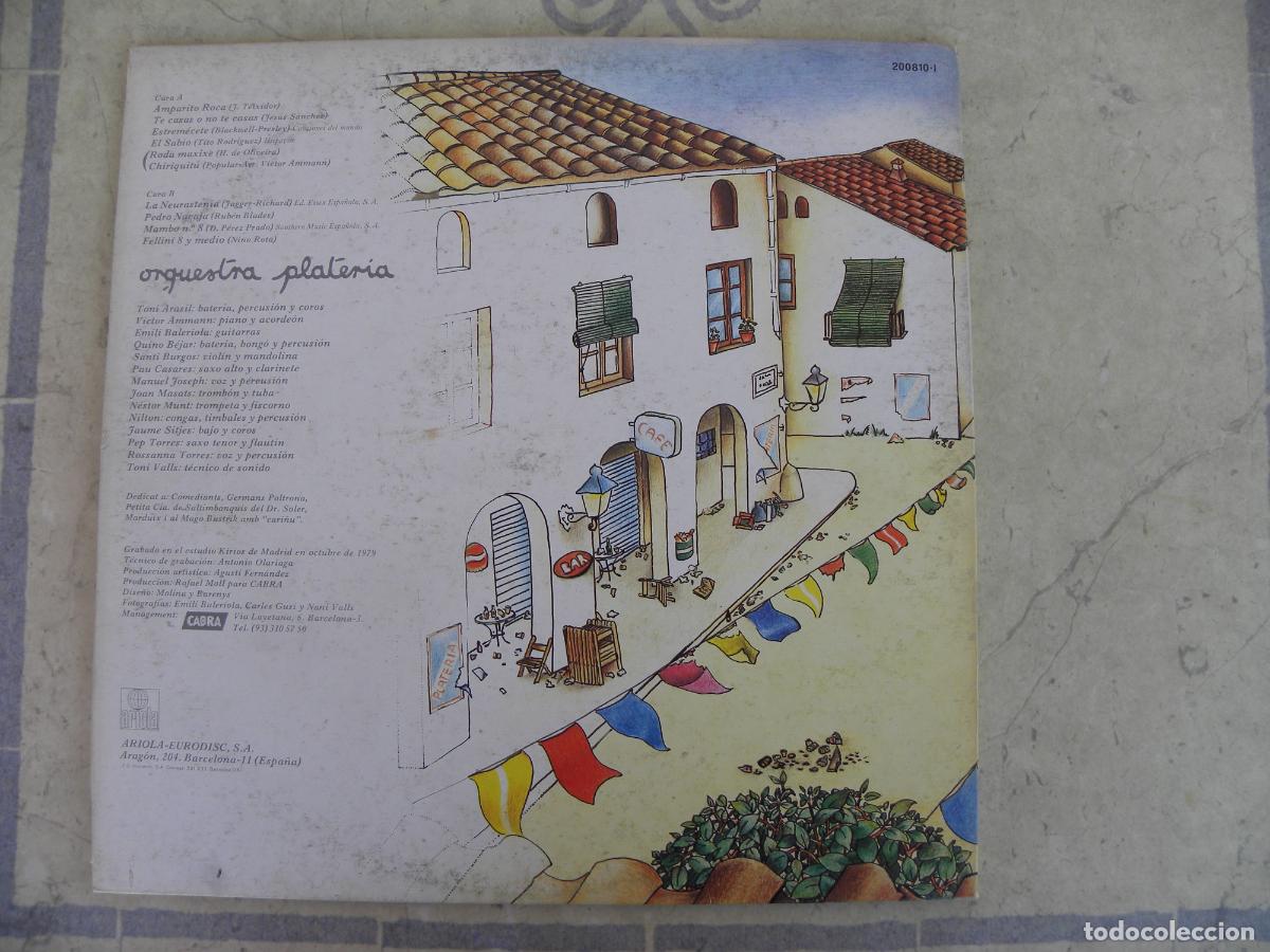 Discos de vinilo: ORQUESTA PLATERIA -LP 1979 - Foto 2