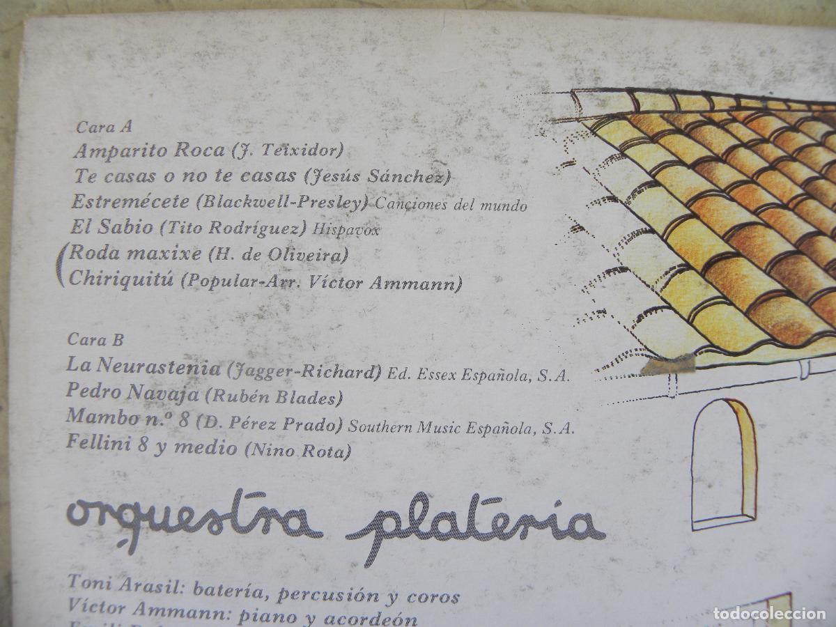 Discos de vinilo: ORQUESTA PLATERIA -LP 1979 - Foto 3