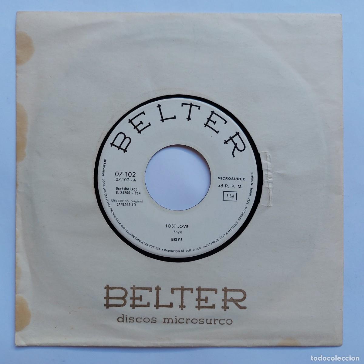 Vinyl records: BOYS - 45 Spain - MINT * LOST LOVE / ROCK' N ROLL MUSIC