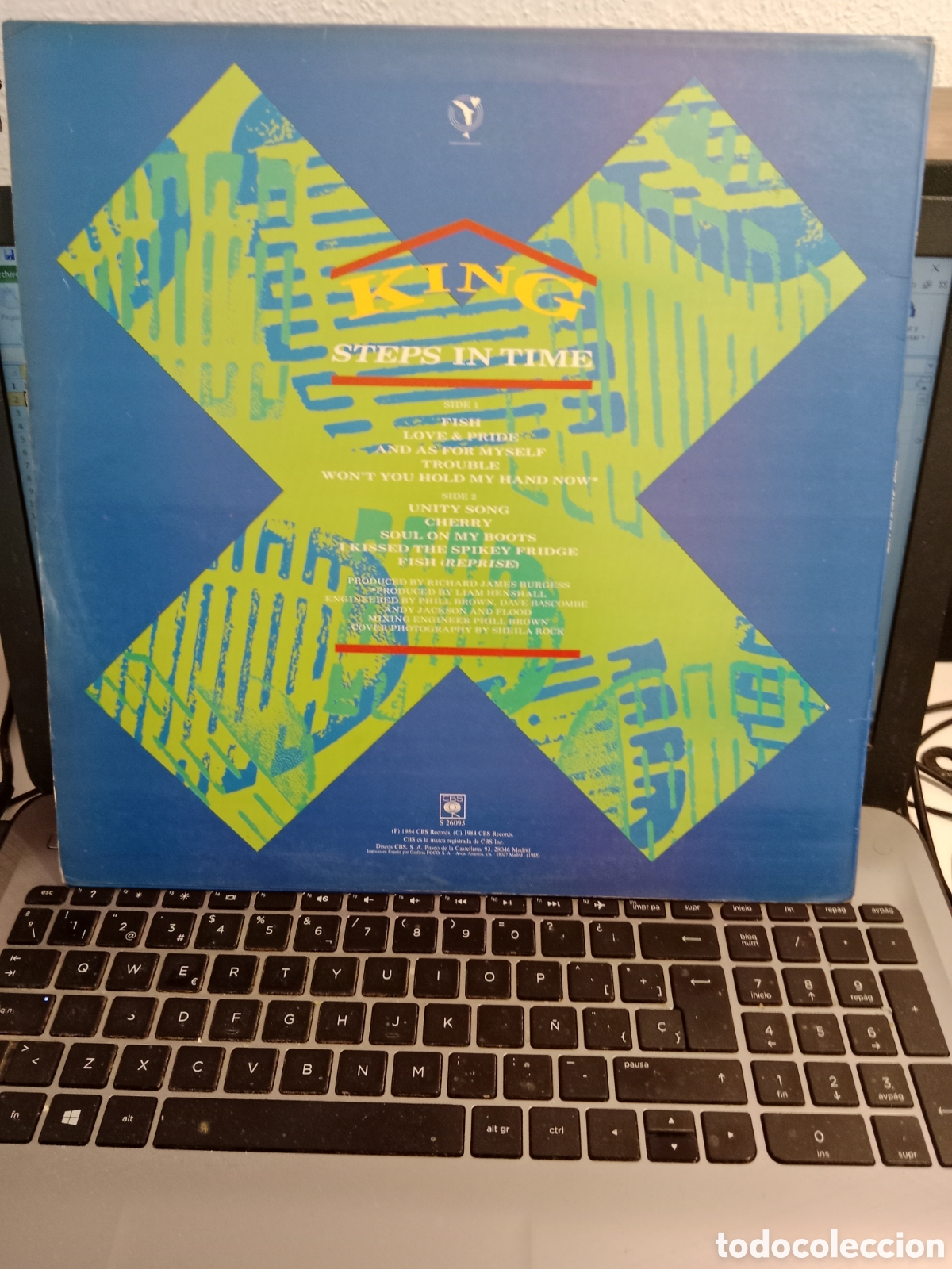 Discos de vinilo: King - Steps In time (Espa&ntilde;a 1984) - Foto 2