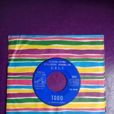 Discos de vinilo: GELU ‎– 3ER FESTIVAL BENIDORM 1961 - SG EMI ESPECIAL JUKEBOX - POP YEYE SIN USO - TODO / AMOR ES UN