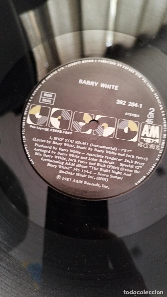 Discos de vinilo: Barry White &ndash; Sho You Right.Maxi Single - Foto 2