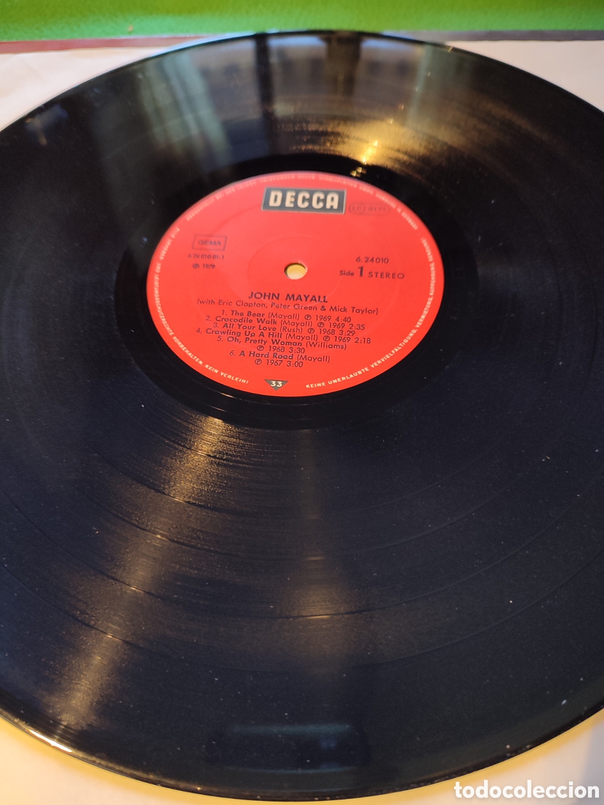Discos de vinilo: John Mayall - With Peter Green Eric Clapton - Foto 3