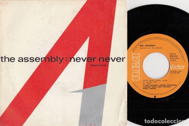 Discos de vinilo: THE ASSEMBLY - NEVER NEVER - SINGLE DE VINILO - CAJA 3 - Foto 1