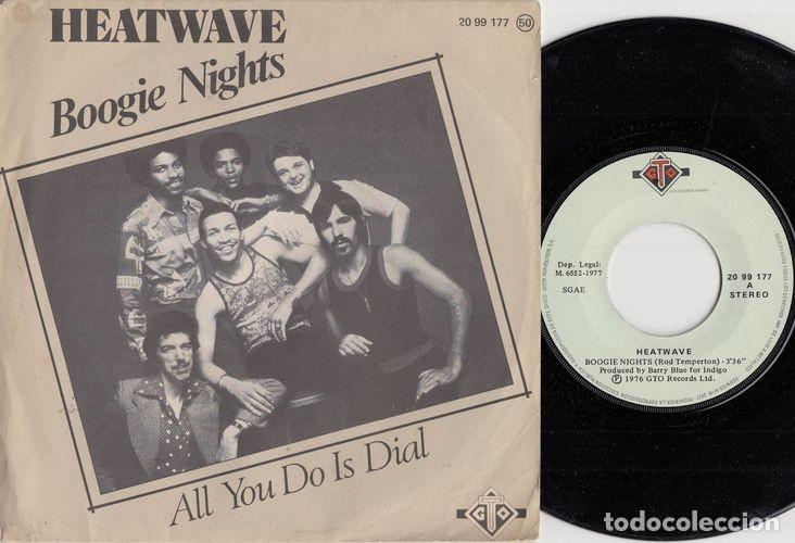 Discos de vinilo: HEATWAVE - BOOGIE NIGHTS - SINGLE DE VINILO - CAJA 3 - Foto 1