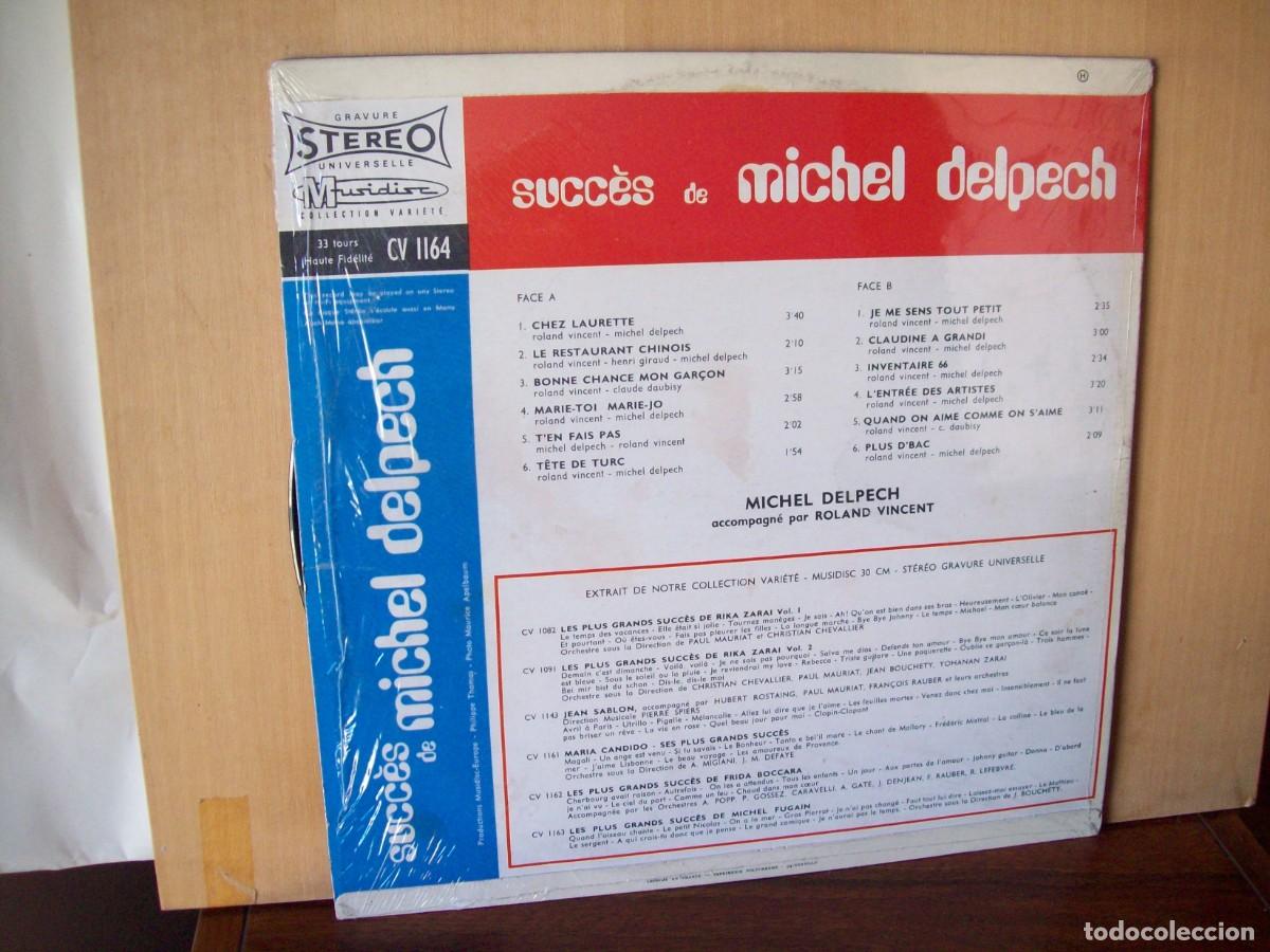 Discos de vinilo: MICHEL DELPECH - SUCCES - LP FABRICADO EN FRANCIA - Foto 2