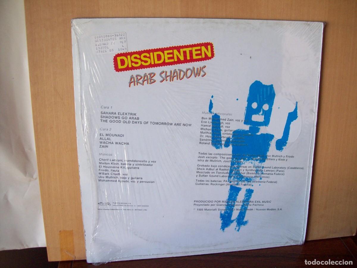 Discos de vinilo: DISSIDENTEN - ARAB SHADOWS - LP 1986 - Foto 2