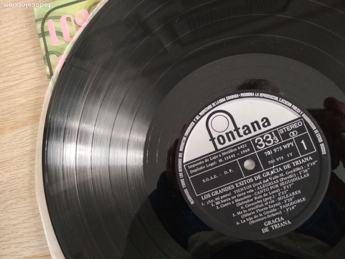 Discos de vinilo: gracia de triana, grandes exitos, 1969 - Foto 3
