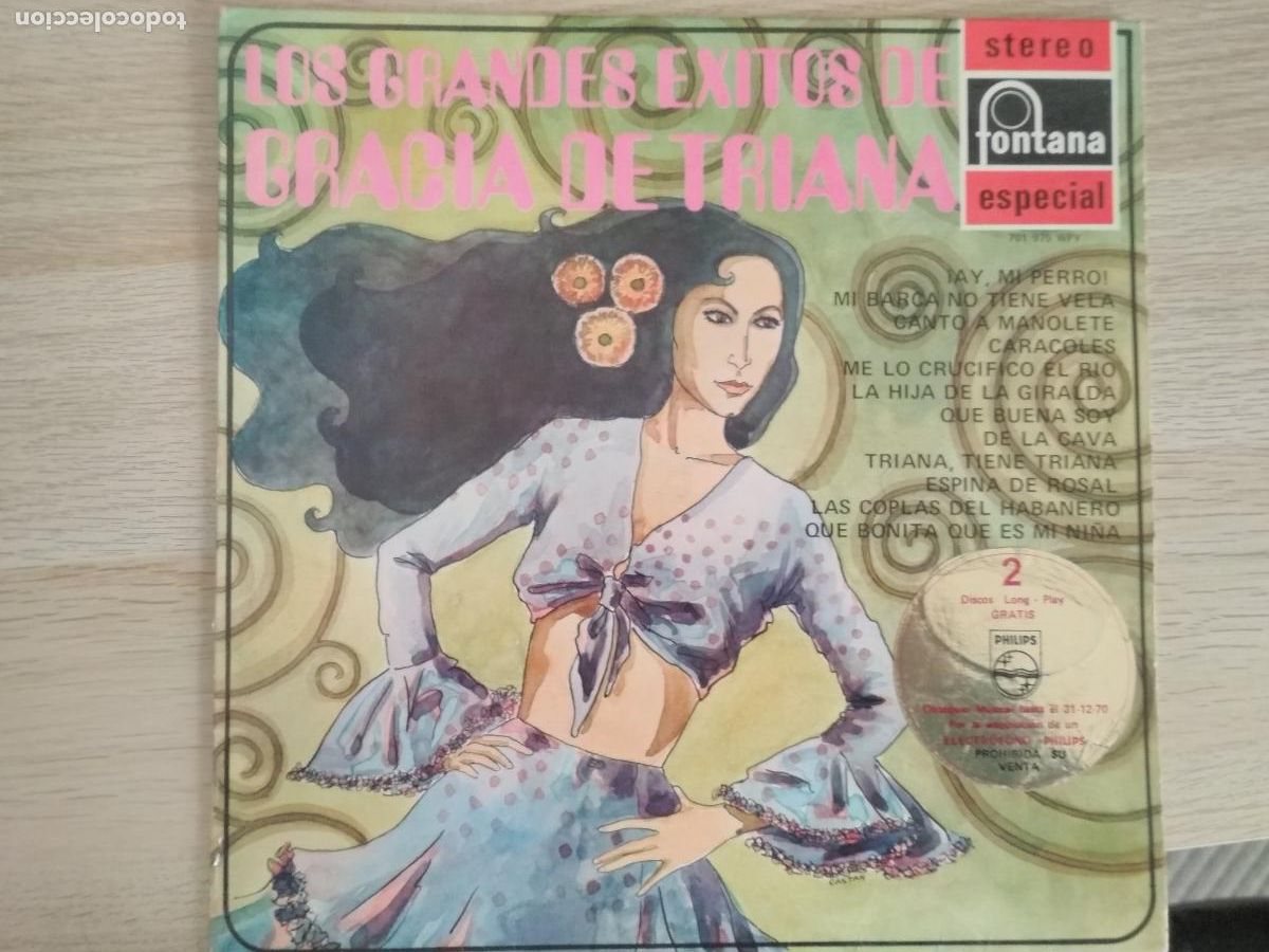 Discos de vinilo: gracia de triana, grandes exitos, 1969 - Foto 1