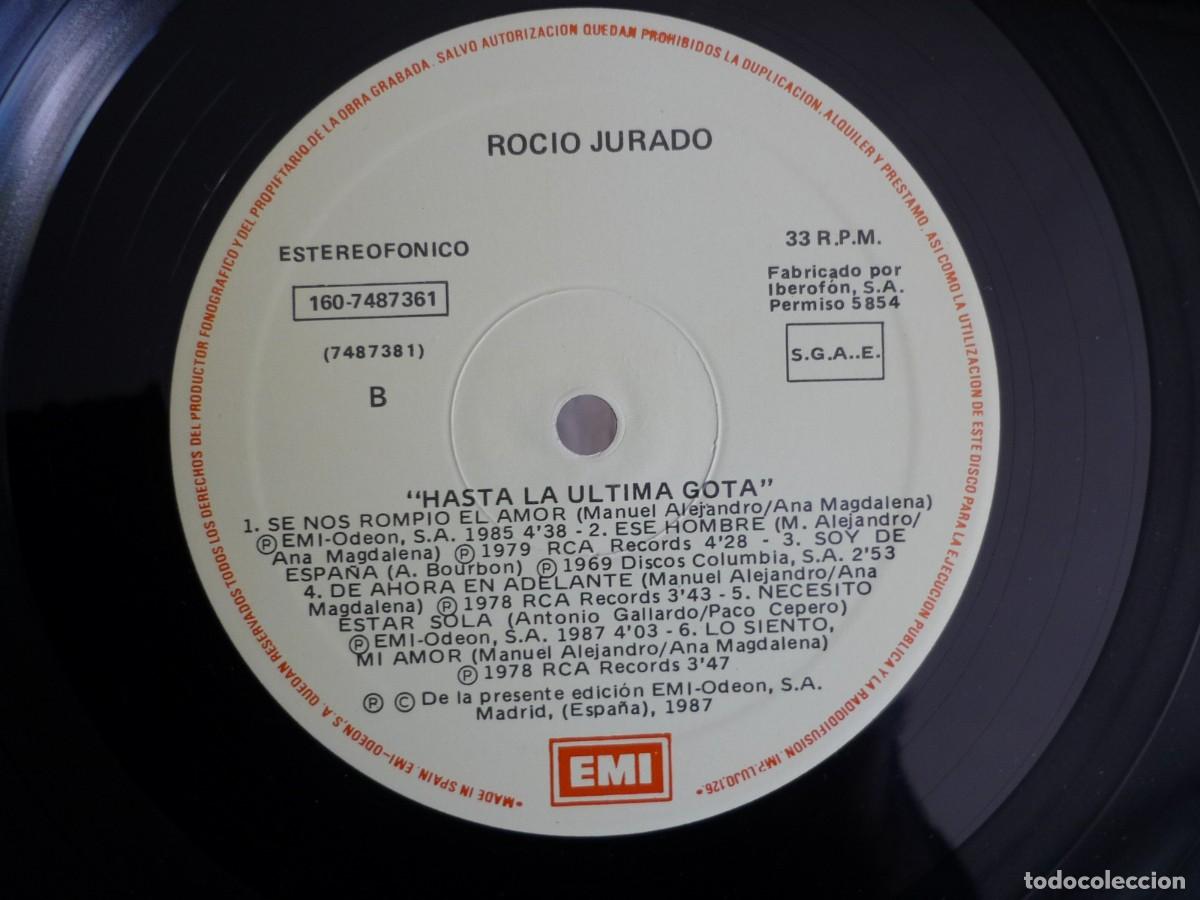 Discos de vinilo: 3 LPs vinilo de Roc&iacute;o Jurado - Foto 13