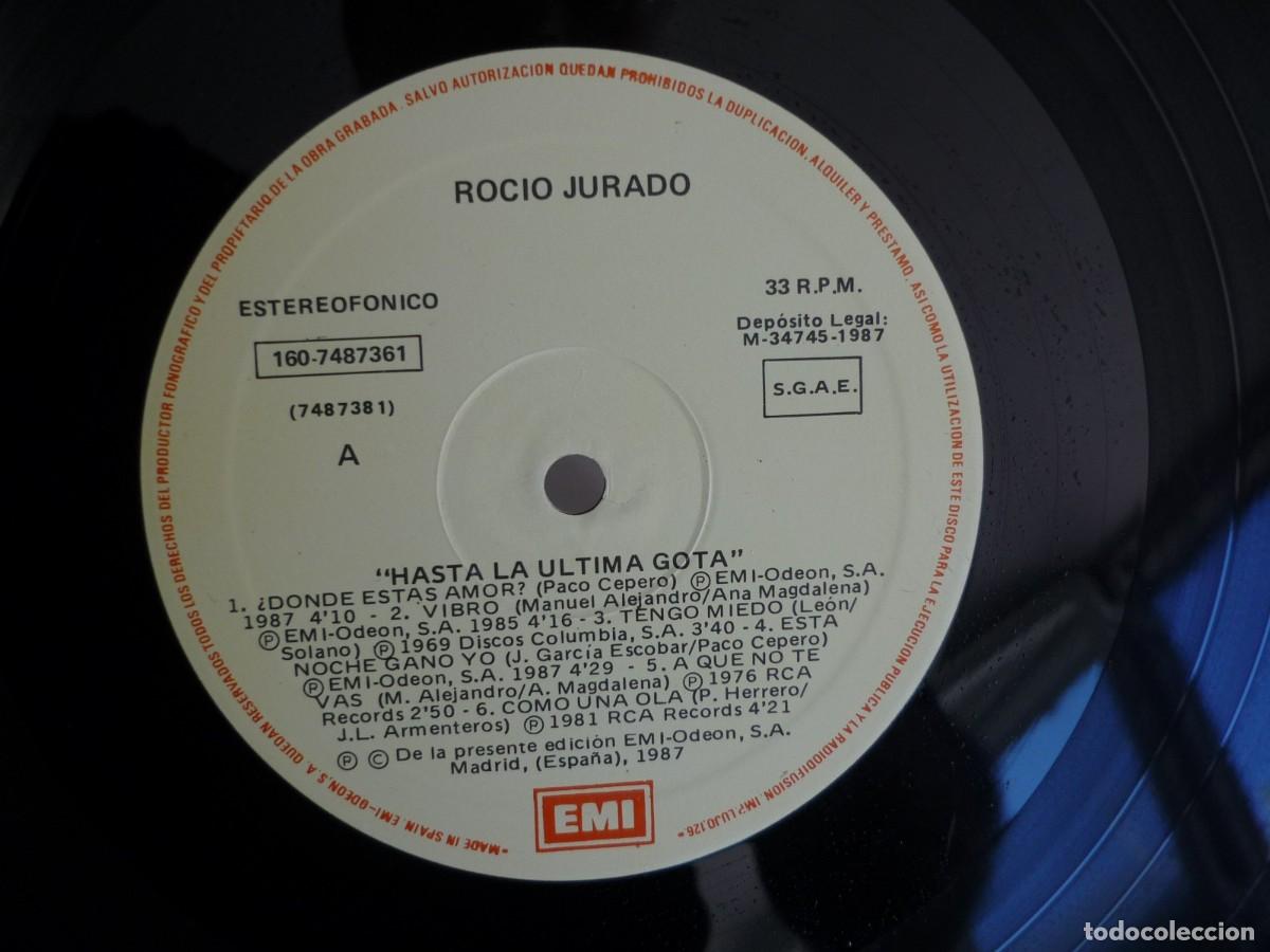 Discos de vinilo: 3 LPs vinilo de Roc&iacute;o Jurado - Foto 14
