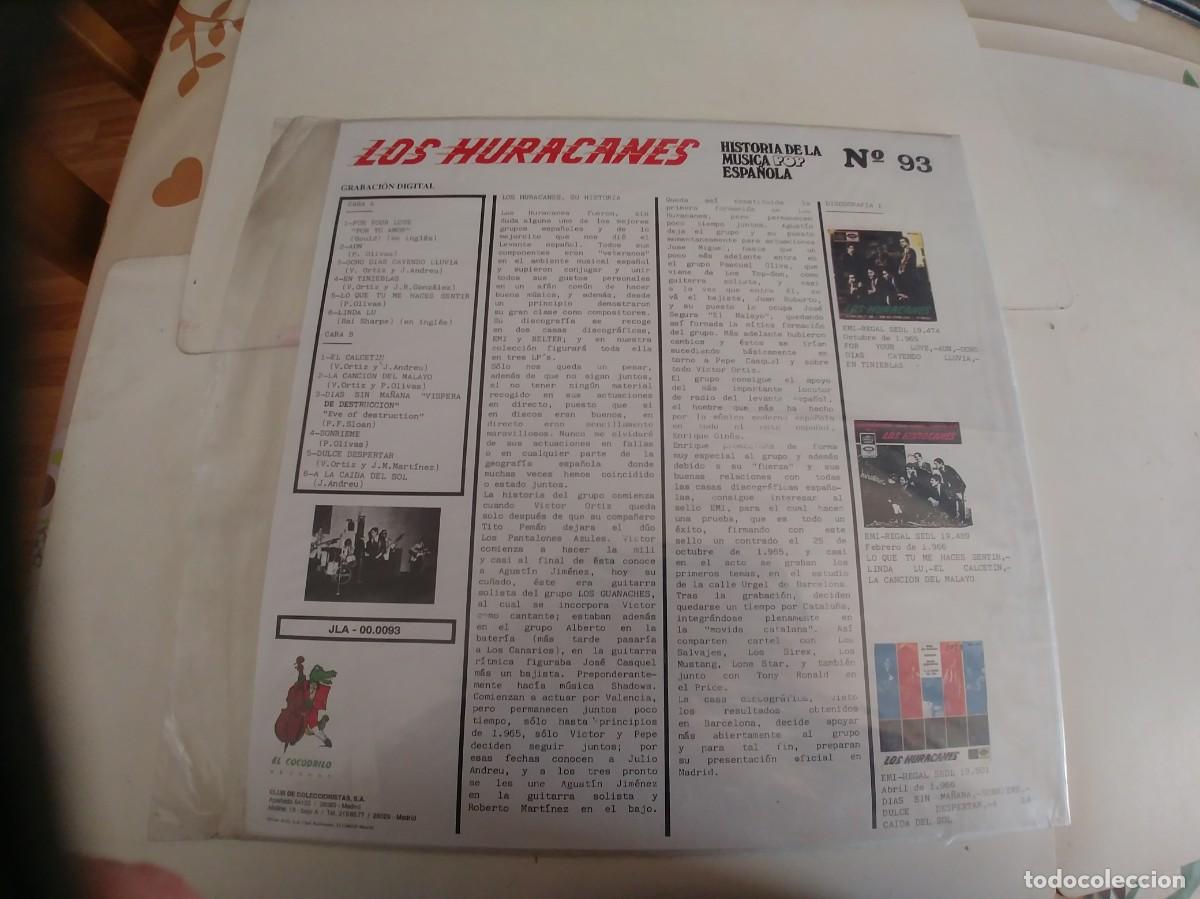 Discos de vinilo: LOS HURACANES-LP NUEVO - Foto 2