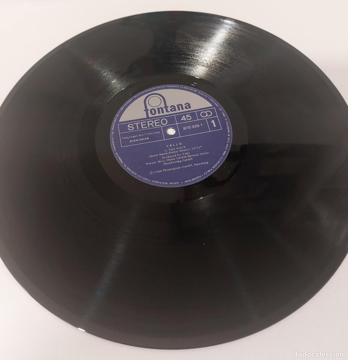 Discos de vinilo: YELLO. the race - Foto 3