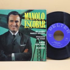 Discos de vinilo: MANOLO ESCOBAR SE LLAMA BARCO VELERO EP MADE IN SPAIN 1968
