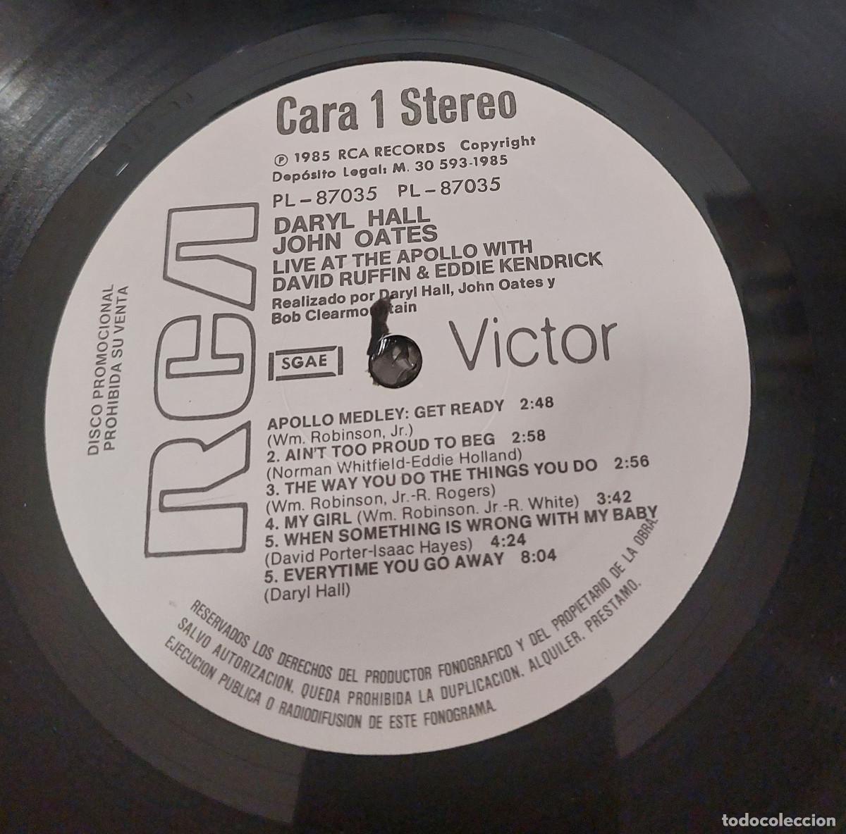 Discos de vinilo: DARLY HALL & JOHN OATES. live - Foto 3