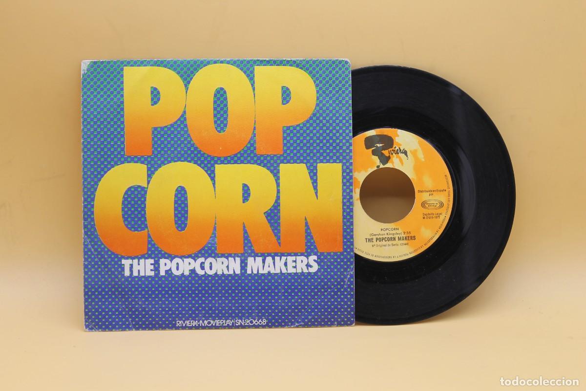 Discos de vinilo: POP CORN THE POPCORN MAKERS SINGLE MADE IN SPAIN 1972 - Foto 1