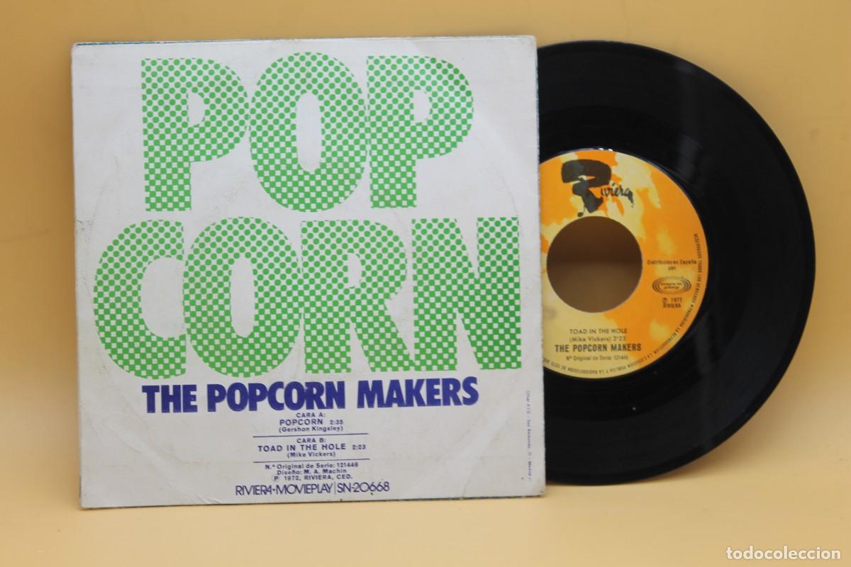 Discos de vinilo: POP CORN THE POPCORN MAKERS SINGLE MADE IN SPAIN 1972 - Foto 2
