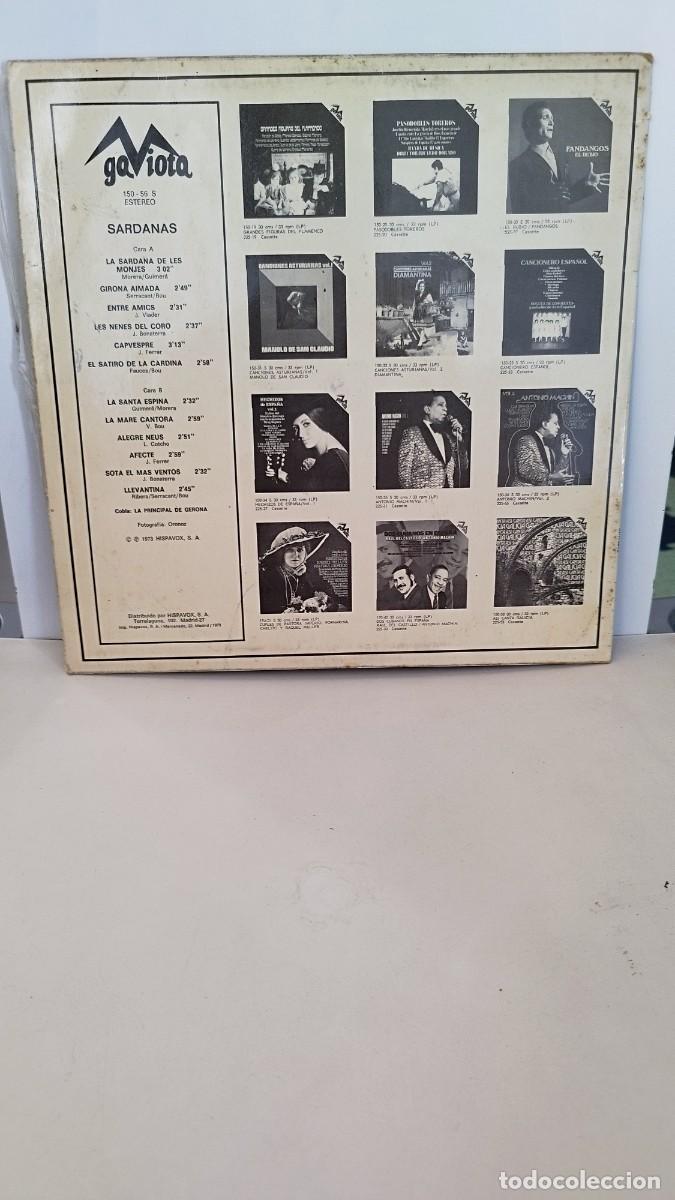 Discos de vinilo: SARDANAS - GIRONA AIMADA, ENTRE AMICS, CAPVESPRE, AFECTE.Vinilo LP - Foto 2