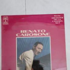 Discos de vinilo: RENATO CAROSONE. GIGANTES DE LA CANCIÓN VOL.VIII. 1[J054-17.685]. ESPAÑA 1970. DISCO Y CARÁTULA EX