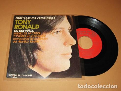 Discos de vinilo: TONY RONALD - HELP (AYUDAME) - SINGLE - 1971 - Foto 1