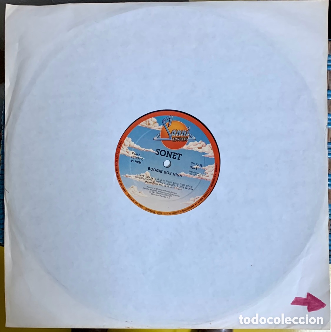 Discos de vinilo: Disco Vinilo SuperSingle. Sonet. &ldquo;Boogie Box High&rdquo;. - Foto 1