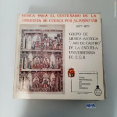 Discos de vinilo: MÚSICA PARA EL CENTENARIO DE LA CONQUISTA DE CUENCA