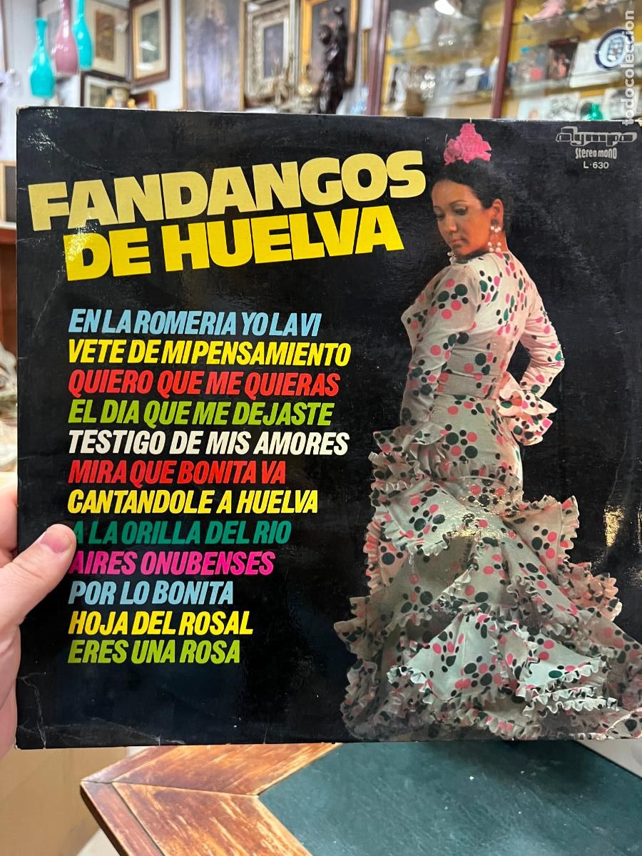 Discos de vinilo: LP FANDANGOS DE HUELVA - Foto 1