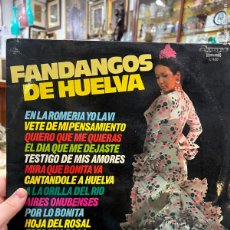 Discos de vinilo: LP FANDANGOS DE HUELVA