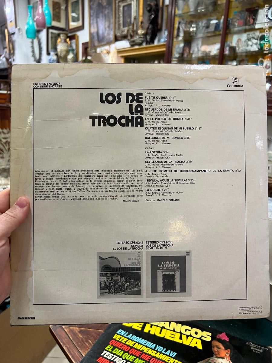 Discos de vinilo: LP LOS DE LA TROCHA - Foto 2