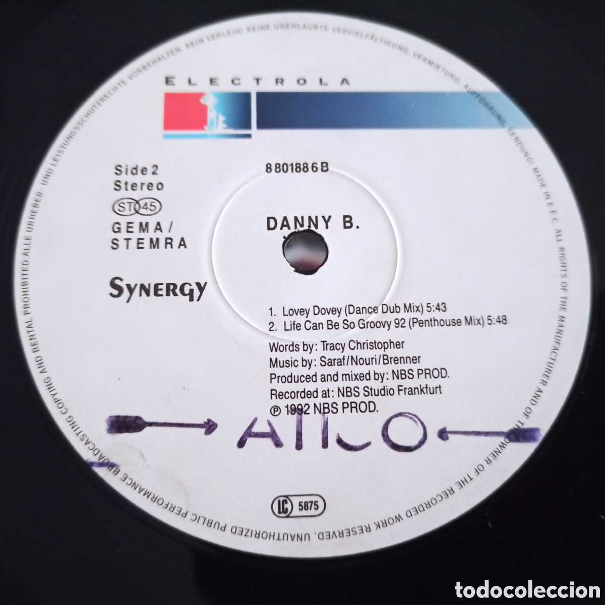 Discos de vinilo: Danny B. - Lovey Dovey (12&rdquo;) - Foto 2
