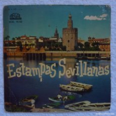 Discos de vinilo: ESTAMPAS SEVILLANAS//ROQUE MONTOYA JARRITO/LOS MACARENOS/OTROS// 1958 // EP
