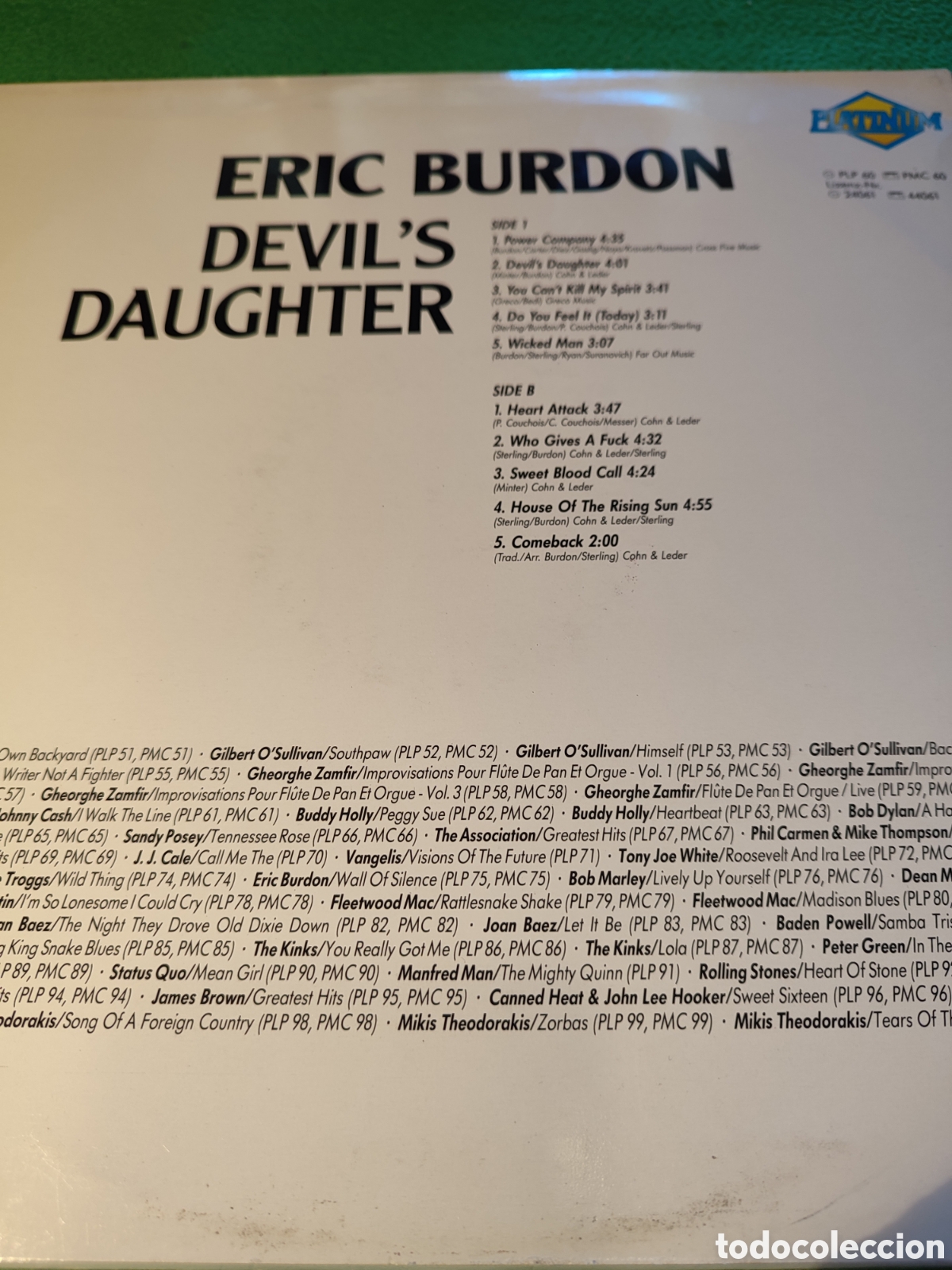 Discos de vinilo: Eric Burdon - Devils Daughter - Foto 2