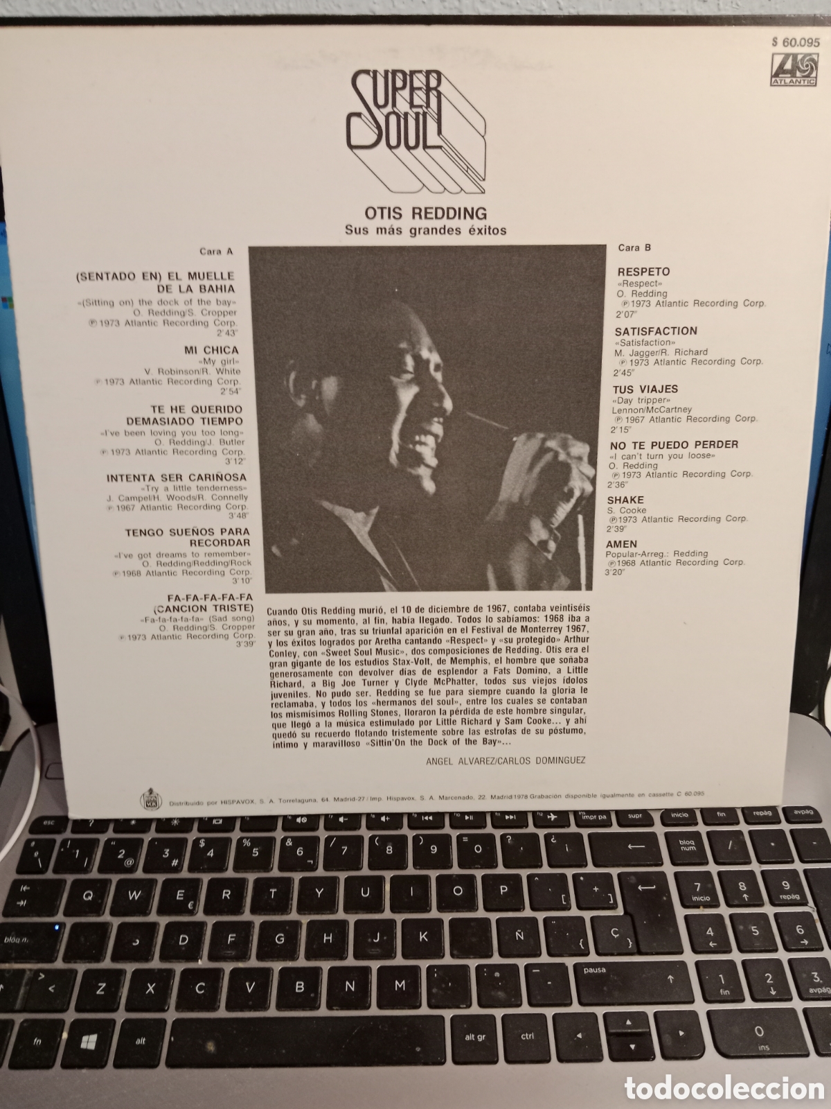 Discos de vinilo: Otis Reading - Sus m&aacute;s grandes &eacute;xitos (Espa&ntilde;a 1978) - Foto 2