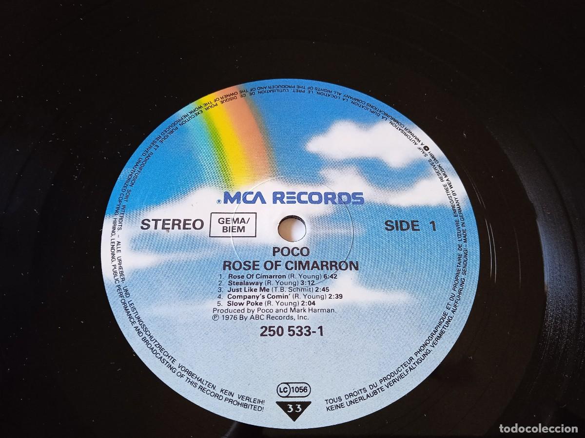 Discos de vinilo: Poco - Rose of Cimarron - Lp original MCA 1976 - Foto 4