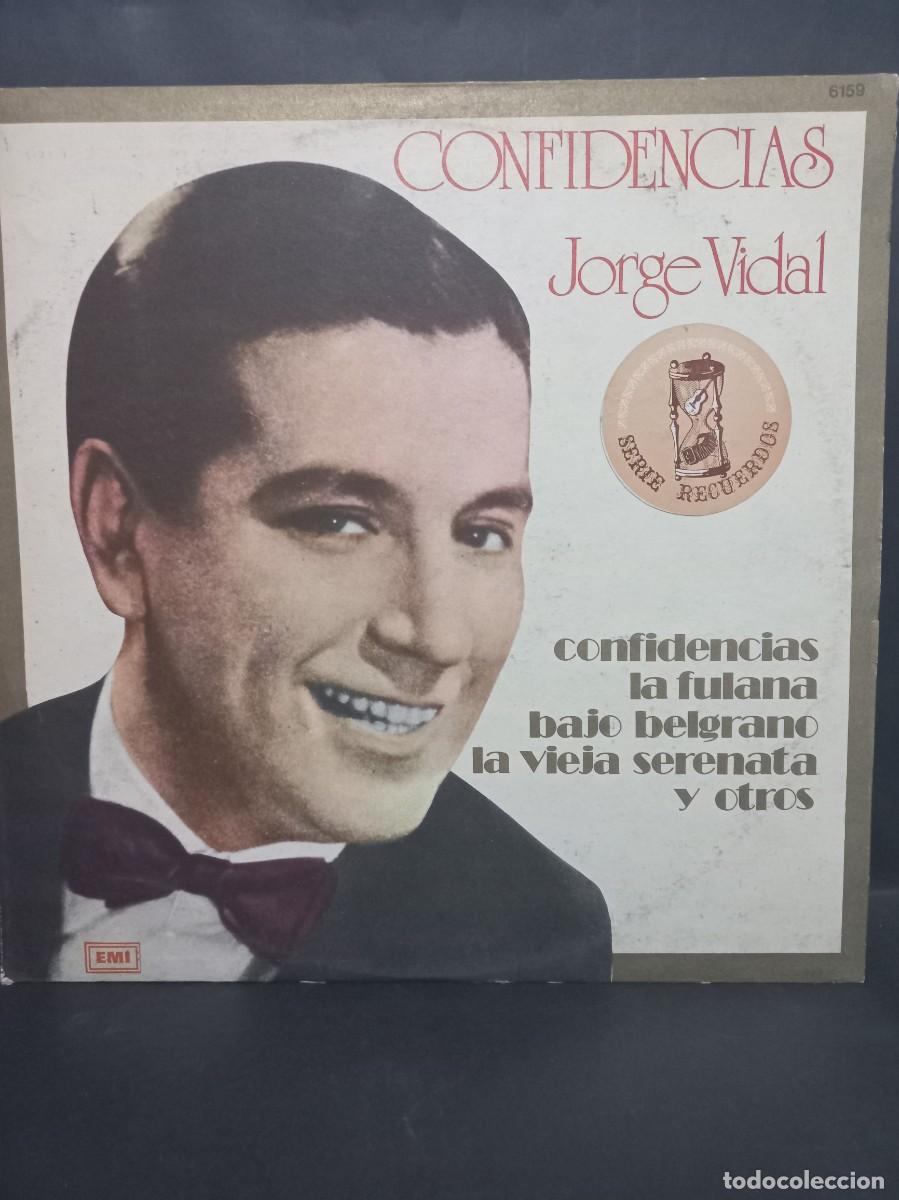 Discos de vinilo: JORGE VIDAL - CONFIDENCIAS / 6159 - 1958 - Foto 1