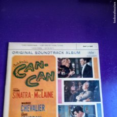 Discos de vinilo: SINATRA, SHIRLEY MACLAINE + CHEVALIER – COLE PORTER'S CAN-CAN - EP CAPITOL 1960 - CINE BSO, POCO USO