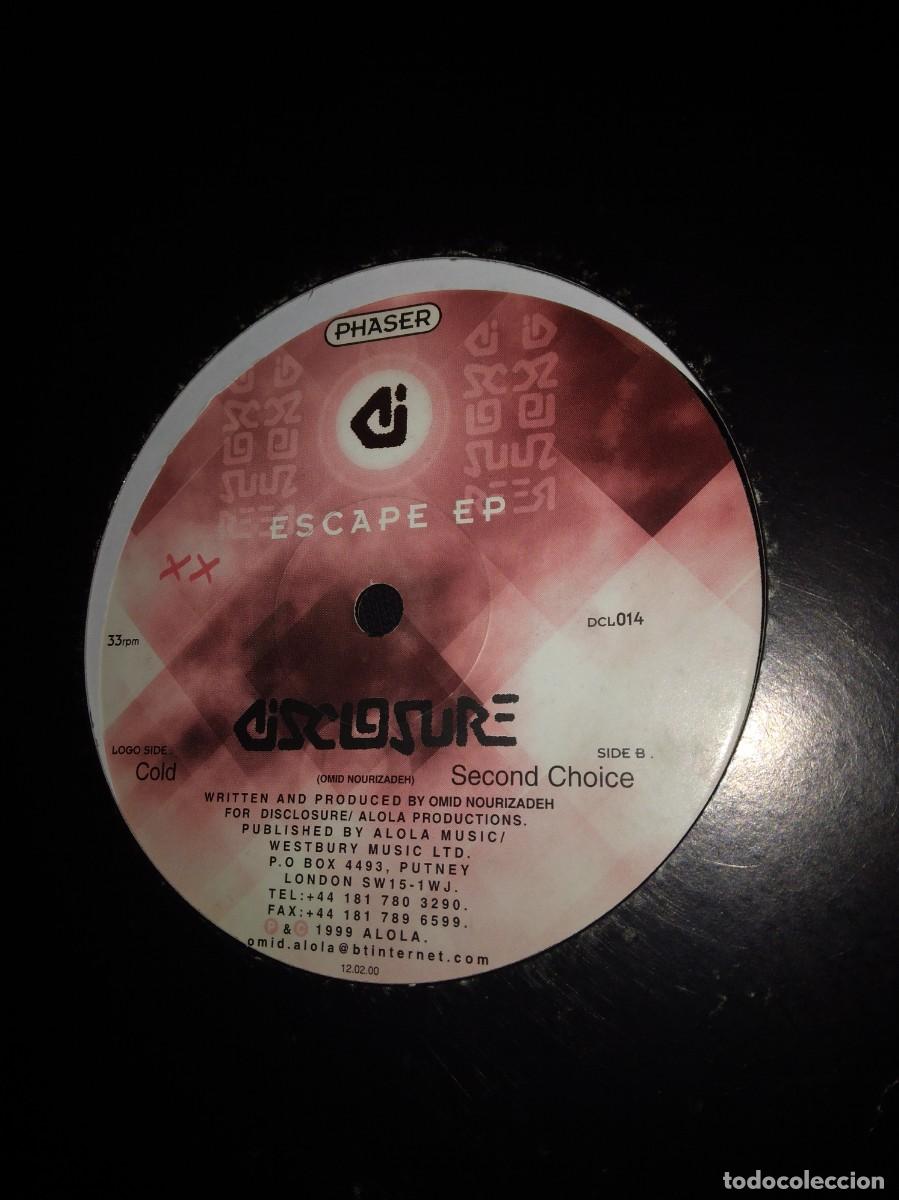 Discos de vinilo: MAXI SINGLE 12&rdquo; - PHASER - ESCAPE EP (1999 UK tech house) - Foto 2