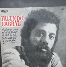 Discos de vinilo: FACUNDO CABRAL - EN EL TEATRO EMBASSY / LZ-1213 - PRIMERA PRENS - 1972