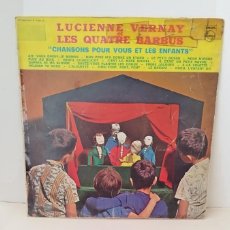 Discos de vinilo: LUCIENNE VERNAY ET LES QUATRE BARBUS – CHANSONS POUR VOUS ET LES ENFANTS.LP 10”